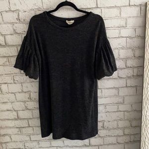 extremely soft, black-gray dress